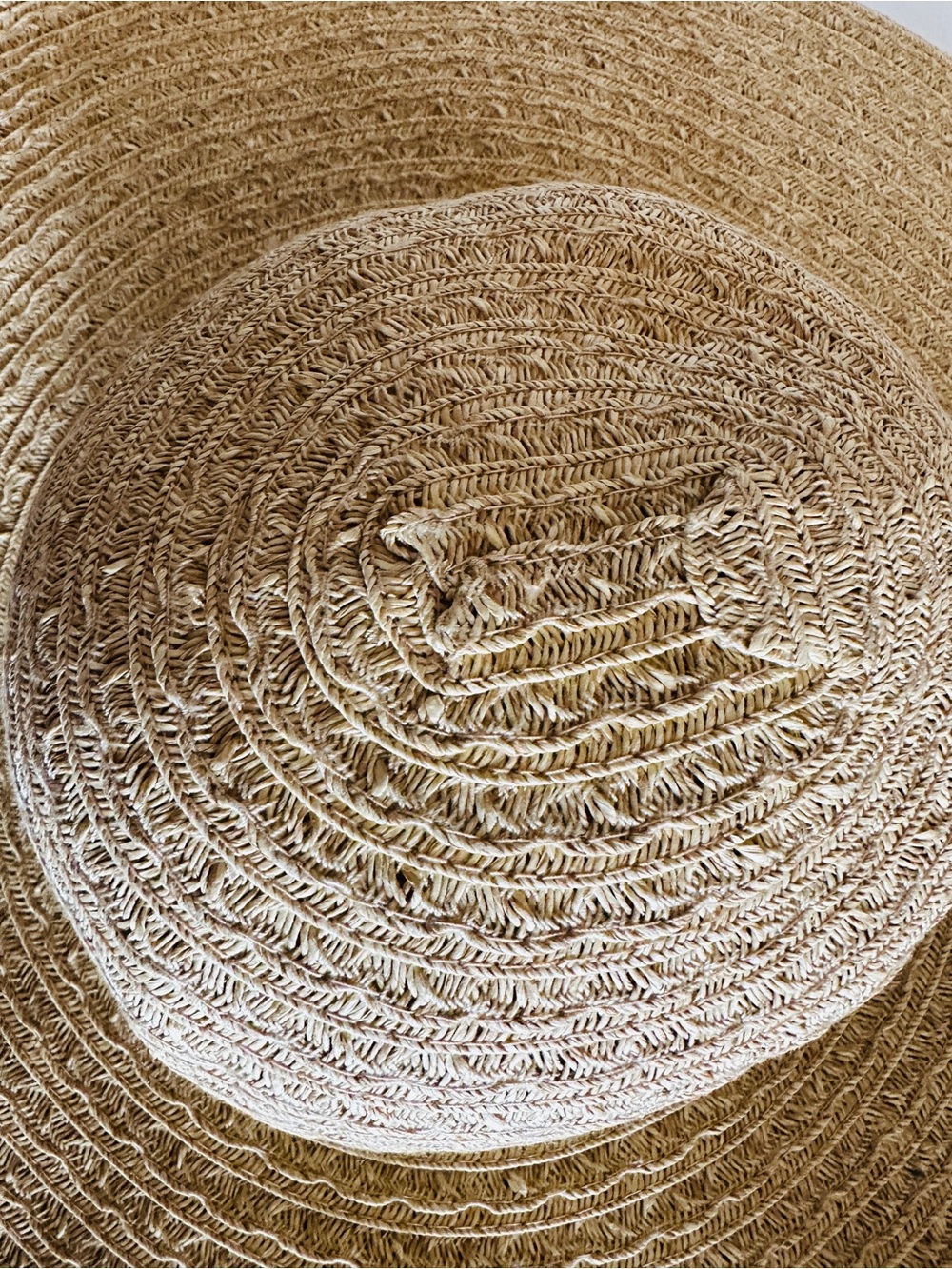 Nine West Wide-Brim Straw Sun Hat Natural - Picture 3 of 5